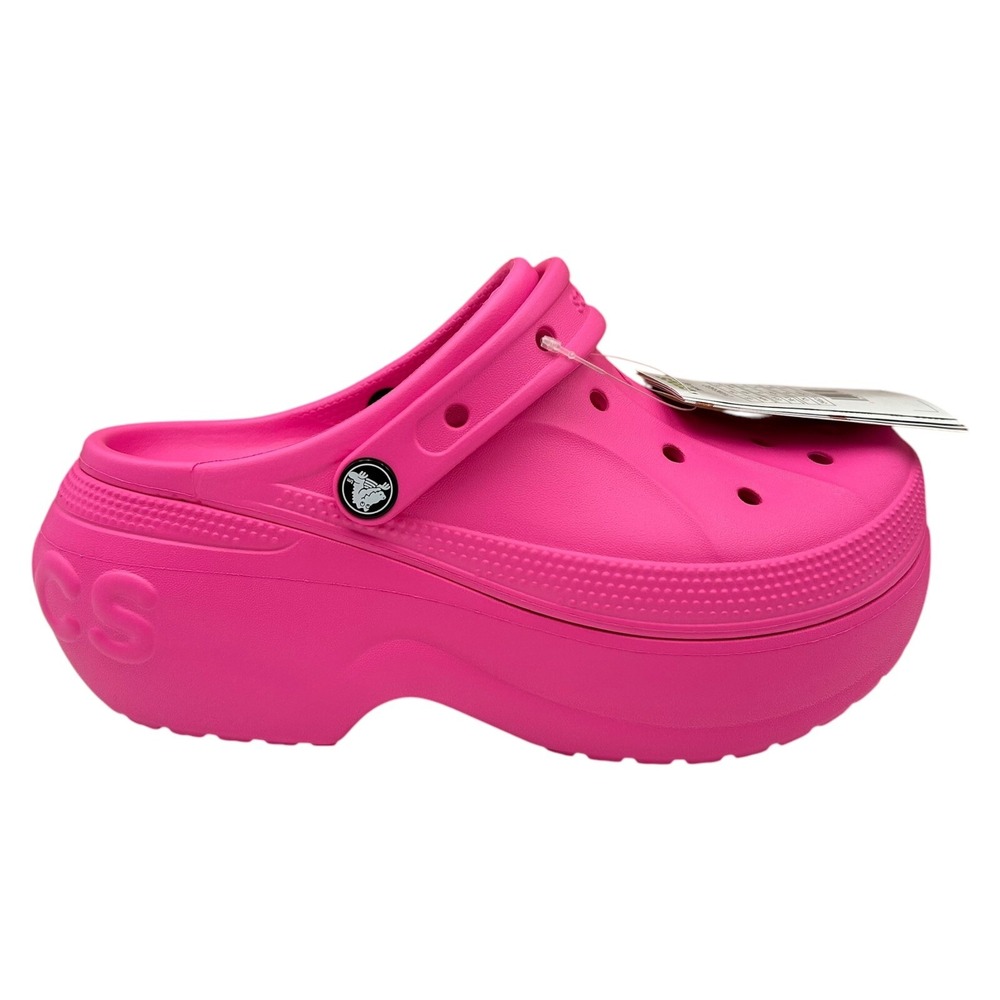 Crocs Women's Mega Wedge Platform Clog Size 9 Electric Pink Slip-on Style - Picture 5 of 11